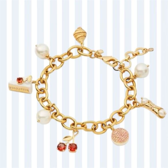 Kate Spade NWT charm bracelet - Pastry shop *RARE* - Picture 1 of 6